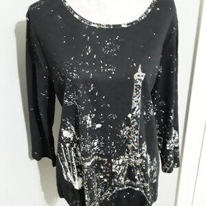 G Unit Fashions 100% cotton Paris scape shirt size XL